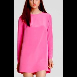 NWT TIBI pink silk mini dress size 12